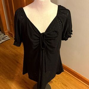 Elegant Black Women's Top